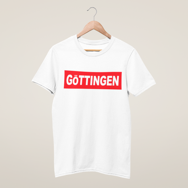 HolyHeimat Göttingen Red T-Shirt Bio-Baumwolle weiß